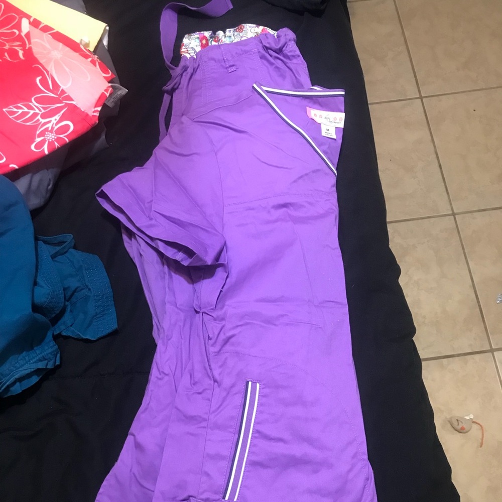 purple koi scrubs